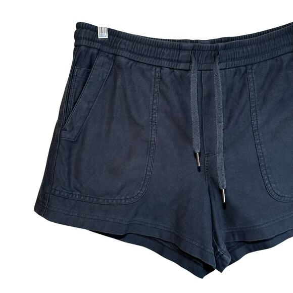 Athleta Farallon High Rise Pull On Shorts Black M Minimalist Athleisure Grunge - Picture 3 of 7